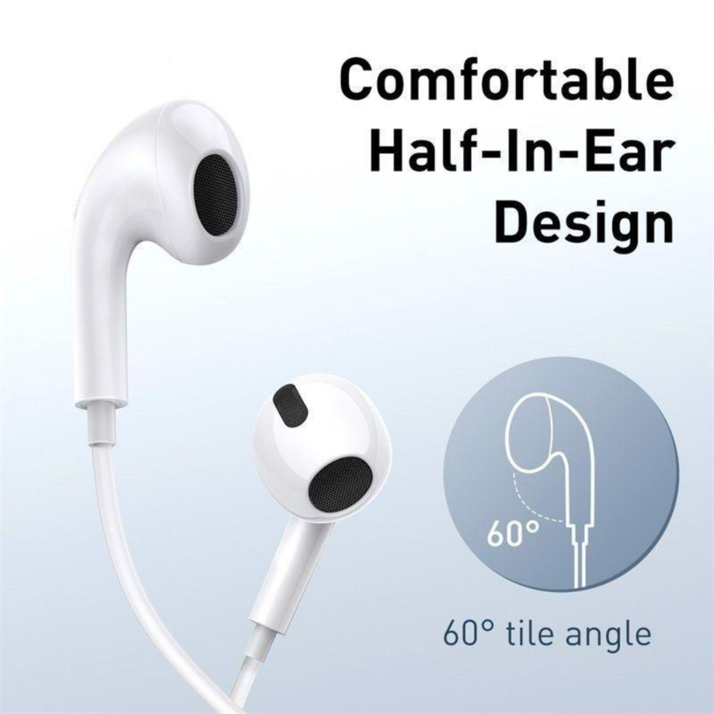 Tai nghe có dây 3.5mm Baseus encok H17 lateral in-ear wired earphone | BigBuy360 - bigbuy360.vn
