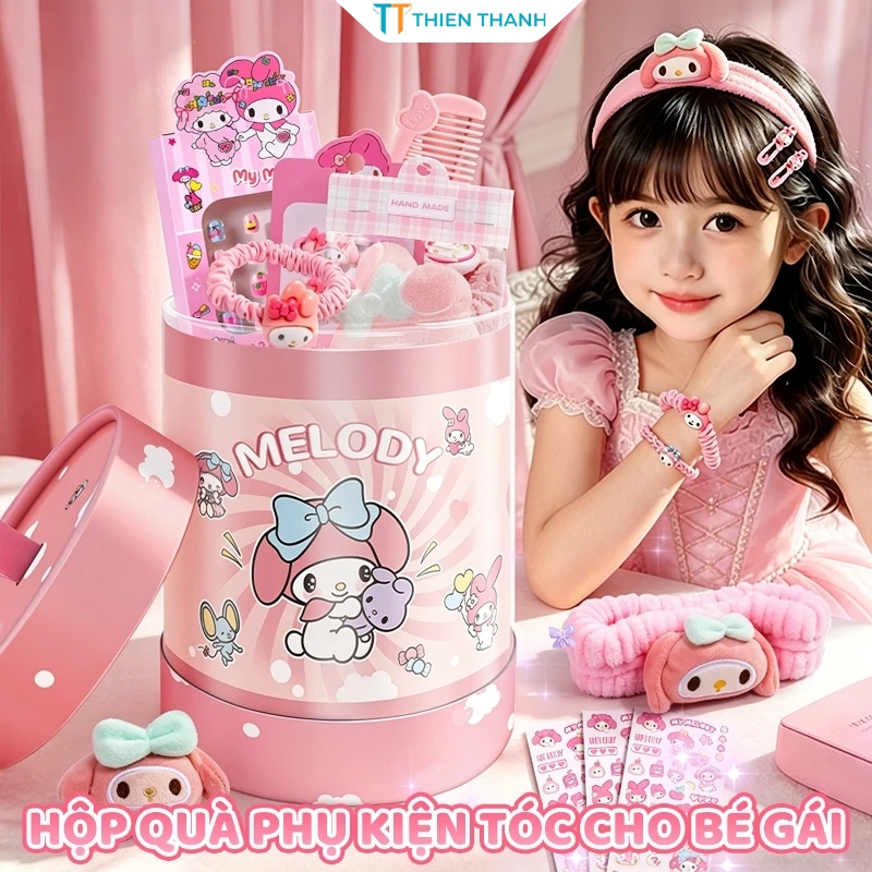 Hộp Quà Văn Phòng Phẩm Màu Hồng – Set Đồ Dùng Học Tập Hoạt Hình Dễ Thương Tặng Bé Gái 1/6 Sinh Nhật