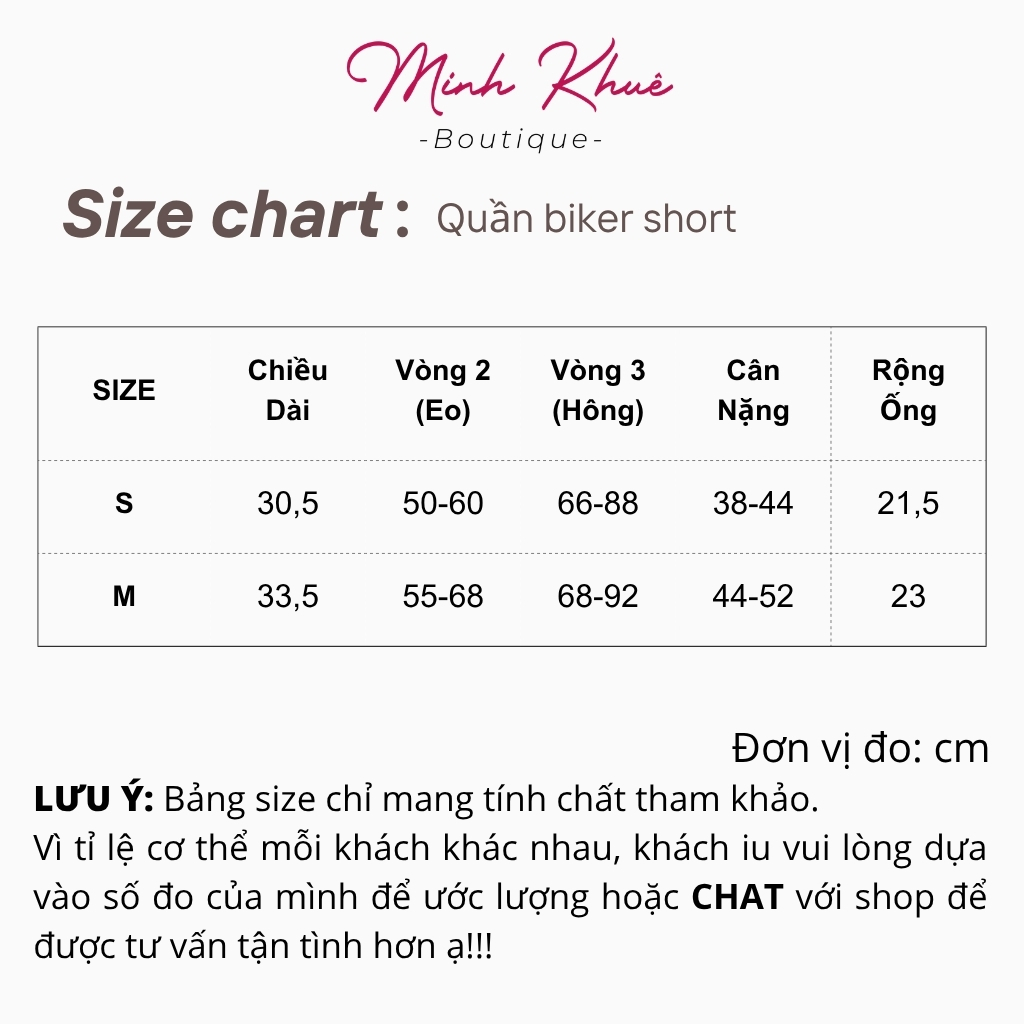 [Mở Bán] Quần Biker Short Nữ Thun Gân QU01 Co Giãn Ôm Form Tôn Dáng Năng Động Trendy Minh Khuê Boutique