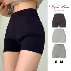 Quần Biker Short Nữ Thun Gân QU01 Co Giãn Ôm Form Tôn Dáng Năng Động Trendy Minh Khuê Boutique