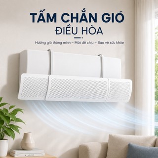 Tấm Chắn Gió Điều Hòa Treo Tường | Điều Hướng Gió Máy Lạnh Kéo Dài 52-87cm | Chống Thổi Trực Tiếp