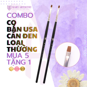Cọ Bản USA Cán Đen Loại Thường Mary Artistry - Vẽ Hoa Văn, Hiệu Ứng, Loang Màu