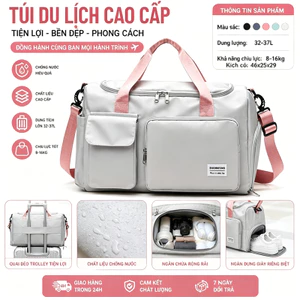 Túi Xách Du Lịch Cỡ Lớn 2 Tầng Túi Du Lịch Đa Năng Nam Nữ Đựng Quần Áo Mỹ Phẩm chống nước và chống mài mòn FREESHIP.1319