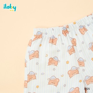 Bộ đồ mặc nhà cho bé ILABY HCM bộ pijama Cotton cao cấp họa tiết gấu dễ thương size 9-40kg [3925]