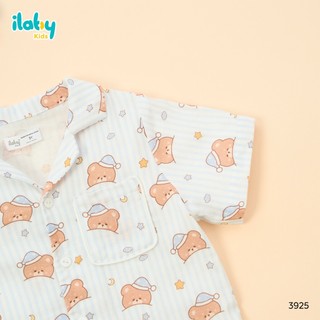 Bộ đồ mặc nhà cho bé ILABY HCM bộ pijama Cotton cao cấp họa tiết gấu dễ thương size 9-40kg [3925]