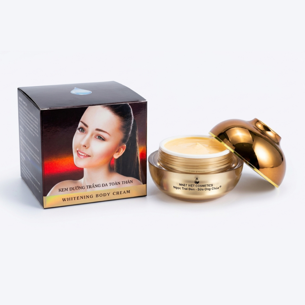 Kem Body Sữa Ong Chúa Nhật Việt 150g Cao Cấp - Dưỡng Trắng Da, Mờ Thâm Sạm, Da Căng Mịn