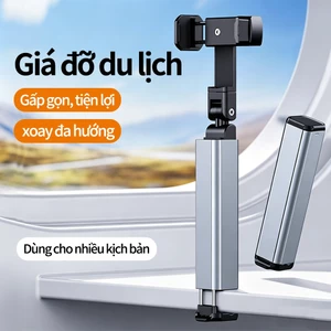 Giá đỡ điện thoại du lịch cầm tay có thể gập lại để bàn điều chỉnh và xoay được thích hợp cho máy bay tàu hỏa và ô tô