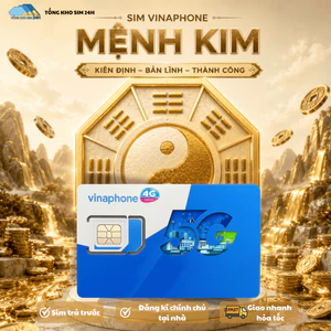 Sim VinaPhone Chu Dịch Mệnh Kim – Sim Phong Thủy Kích Tài Lộc, Số Đẹp Giá Chỉ Từ 368K [Phải ĐKCC]