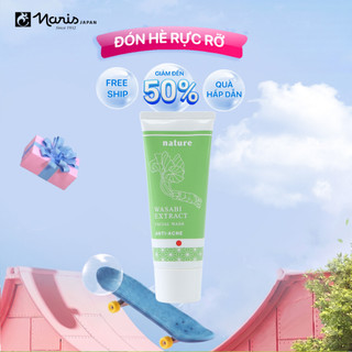 Sữa rửa mặt ngừa mụn chiết xuất Wasabi Naris Nature Facial Wash 100gr
