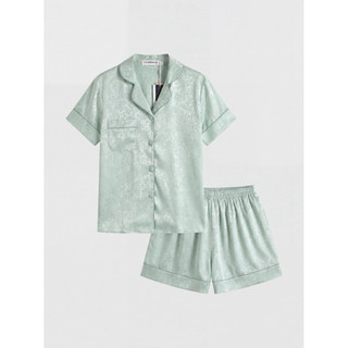 𝗛𝗮̀𝗻𝗴 𝗰𝗵𝗶́𝗻𝗵 𝗵𝗮̃𝗻𝗴 Bộ ngủ pyjama Gấm hoa cộc - O.N WORKSHOP