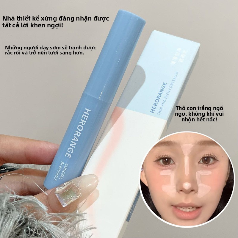 HERORANGE kem che khuyết điểm,khối,dưỡng ẩm,che Quầng Thâm,che Vết Mụn,Làm Sáng vùng tối, không bết phấn, 4g