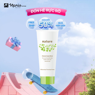 Sữa rửa mặt sáng da Naris Nature Whitening Cleansing Foam 100g