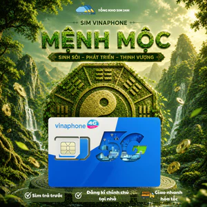Sim VinaPhone Chu Dịch Mệnh Mộc – Sinh Khí May Mắn, Sim Số Đẹp Giá Rẻ Chỉ Từ 368K [Phải ĐKCC]