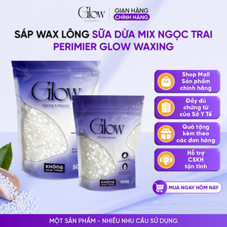 Sáp Wax Lông Sữa Dừa + Ngọc Trai GLOWWAXING Dùng Được Cho Da Nhạy Cảm - Tặng Que Gỗ