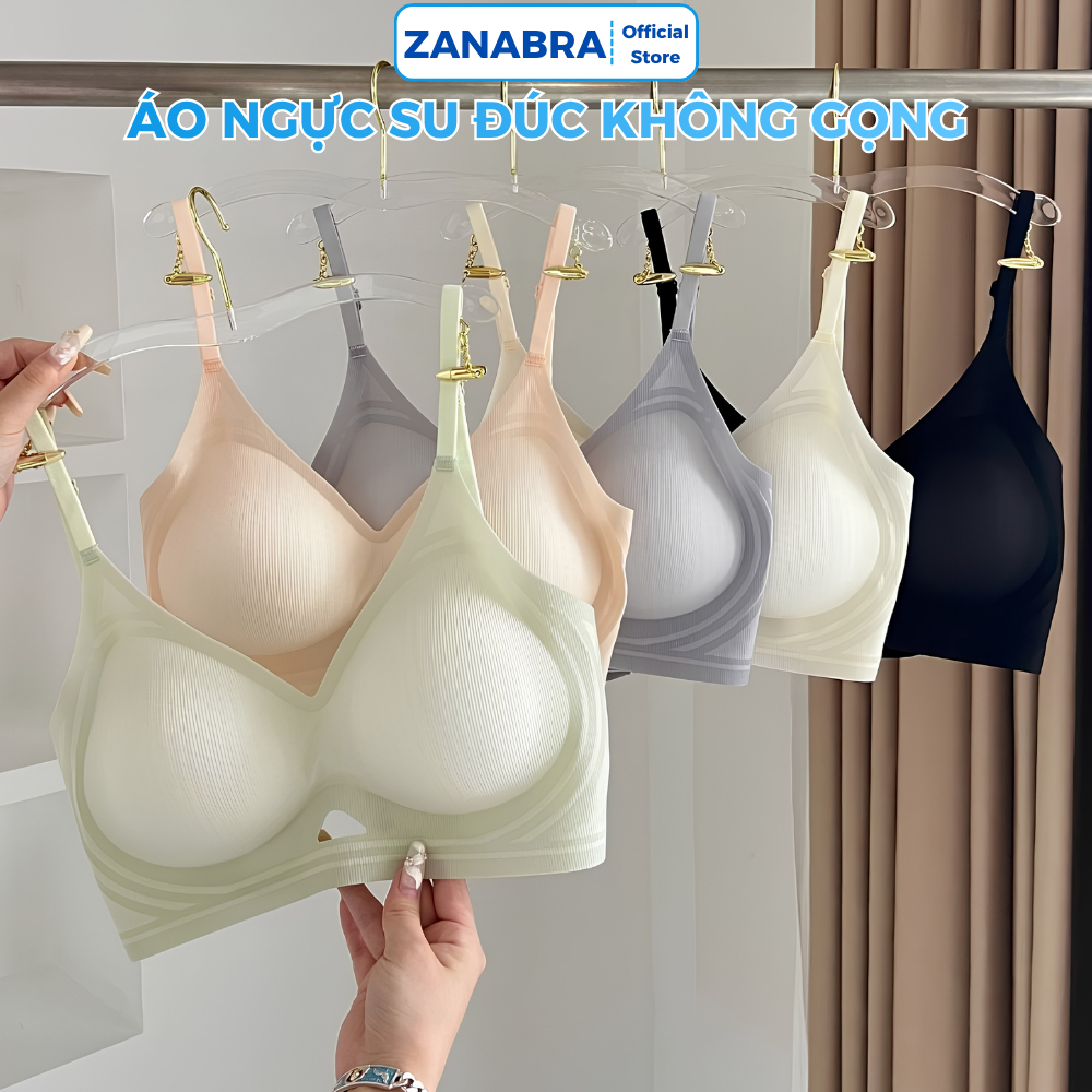 Áo ngực nữ su đúc HỞ LƯNG dây mảnh mặc nhiều kiểu, Áo lót nữ không gọng đệm mỏng thông hơi thoáng khí ZANABRA A1107