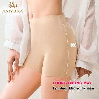 Quần Lót Nữ Boxer Su Liền Mạch – Quần Mặc Váy Không Đường May, Không Viền Định Hình Eo AMYBRA V6897