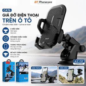 Kẹp Điện Thoại Ô Tô HOCO CA76 In Car Phone Holder Gắn Taplo Xoay Linh Hoạt Tiện Dụng