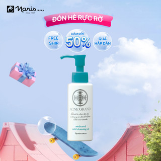 [VHL] Dầu tẩy trang và làm sạch dịu nhẹ Naris Acne Grand Medicated Mild Cleansing Oil 100ml
