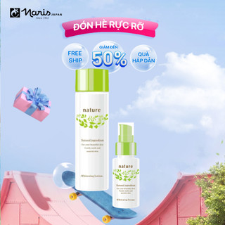 Bộ sản phẩm làm sạch và tẩy da chết Narus Nature Whitening