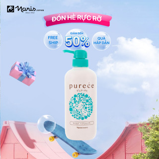 Dầu gội Organic chăm sóc tóc khoẻ mạnh Naris Purece Mild Hair Shampoo LS 550m