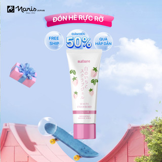 Gel tẩy tế bào chết Nature White Strawberry Massaging Scrub 100g