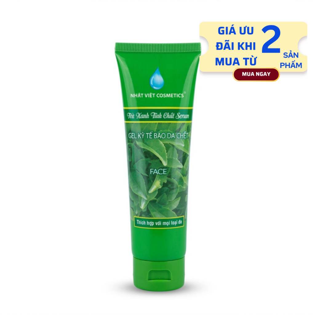 Gel Kỳ Tế Bào Da Chết Nhật Việt 100g Xanh Lá - Làm Sạch Bề Mặt Da Nhẹ Nhàng Thông Thoáng