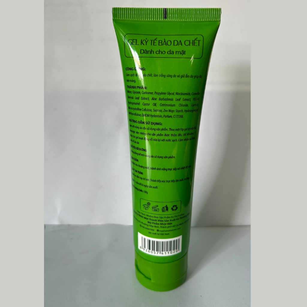 Gel Kỳ Tế Bào Da Chết Nhật Việt 100g Xanh Lá - Làm Sạch Bề Mặt Da Nhẹ Nhàng Thông Thoáng