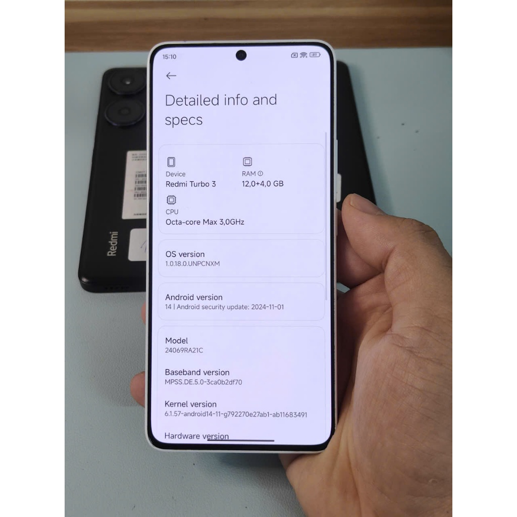 Điện thoại Redmi Turbo 3 Snapdragon 8s Gen 3 NFC VoLTE 5G AMOLED 6.67" Camera OIS 50MP Pin Trâu 5000mAh
