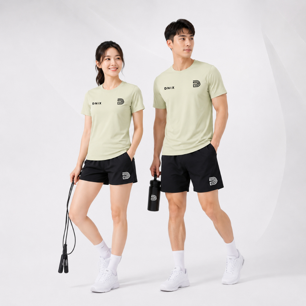 [SẴN] Áo phông nam nữ thể thao áo cầu lông, bóng chuyển thấm hút mồ hôi co giãn thoáng khi DNIX SPORT A114