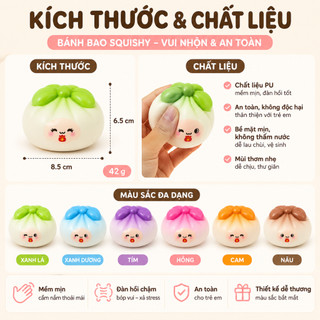 🥟 BÁNH BAO SQUISHY SIÊU MỀM – BÓP CỰC ĐÃ TAY, GIẢM STRESS HIỆU QUẢ 🥟