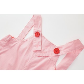 Set Yếm Bé Gái, Set Yếm Tone Hồng Baby Xinh Xắn Chất Liệu Cotton Thô Hàn