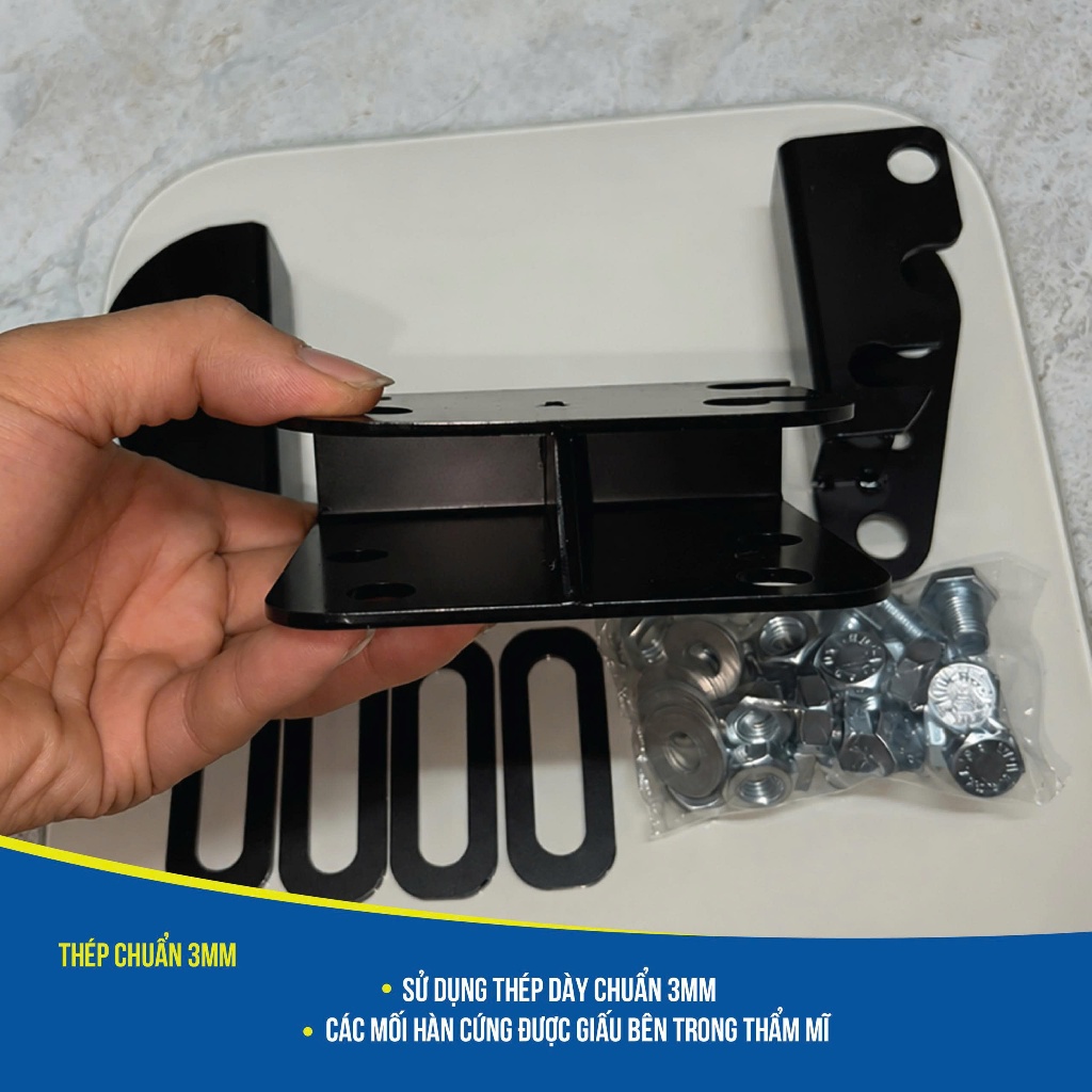 [Full Bộ] Pat Ngả Ghế VF6 / VF7 - Thép chuẩn 3mm Chấn khung siêu chắc chắn - Hỗ Trợ Kỹ Thuật Từ Xa