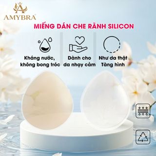 Miếng Dán Che Vùng Kín Sillicon Mặc Bikini, Quần Legging Tập Gym, Tập Yoga AMYBRA D0163