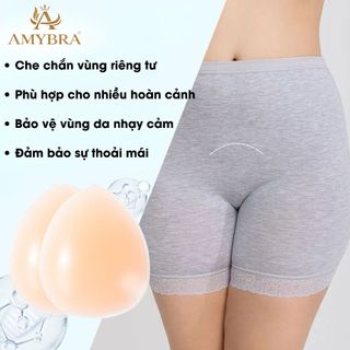 Miếng Dán Che Vùng Kín Sillicon Mặc Bikini, Quần Legging Tập Gym, Tập Yoga AMYBRA D0163