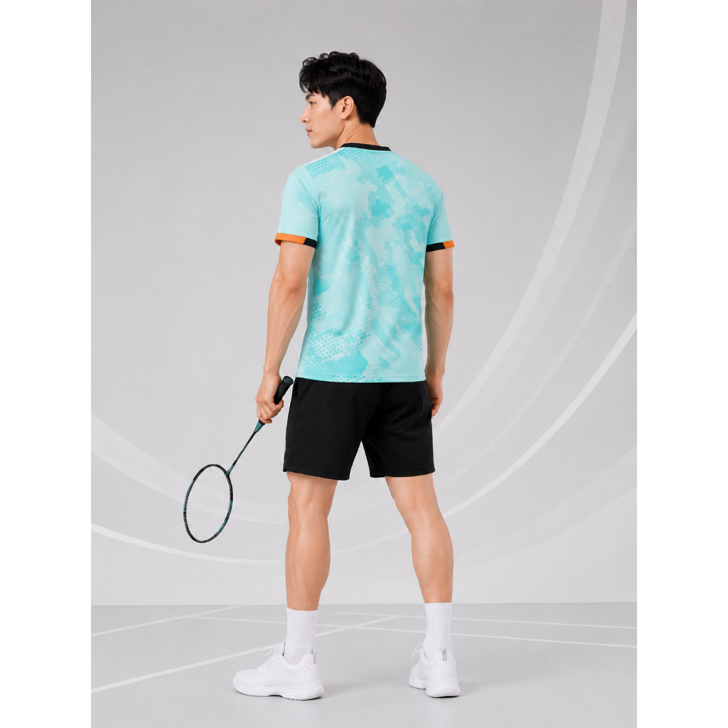 [TẶNG CUỐN] Áo Nam Thể Thao Cầu Lông, Pickleball, Bóng Bàn, Bóng Chuyền Cao Cấp Co Giãn Thâm Hút Mồ Hôi DNIX SPORT A11