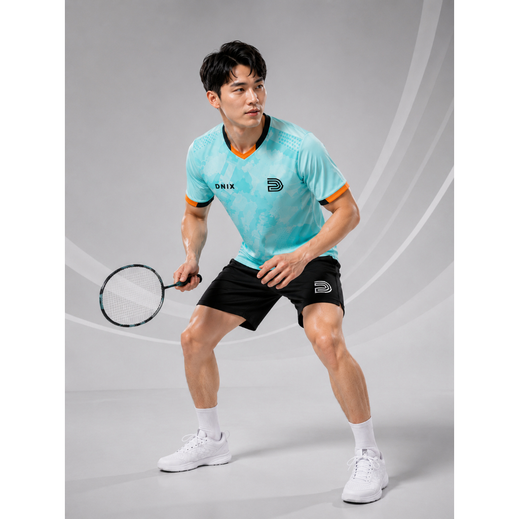 [TẶNG CUỐN] Áo Nam Thể Thao Cầu Lông, Pickleball, Bóng Bàn, Bóng Chuyền Cao Cấp Co Giãn Thâm Hút Mồ Hôi DNIX SPORT A11