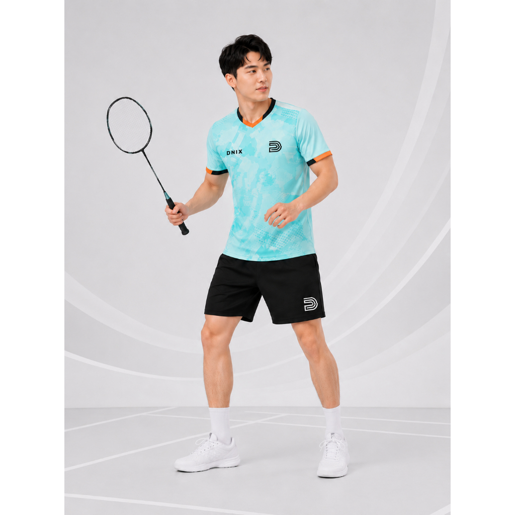 [TẶNG CUỐN] Áo Nam Thể Thao Cầu Lông, Pickleball, Bóng Bàn, Bóng Chuyền Cao Cấp Co Giãn Thâm Hút Mồ Hôi DNIX SPORT A11