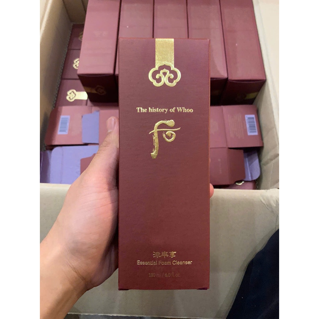 V25_[KÈM QUÀ] Sữa Rửa Mặt The History of Whoo Jinyulhyang Essential Foam Cleanser 180ml