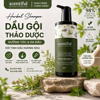Dầu Gội Thảo Dược Herbal Shampoo 330ml | Giảm Gãy Rụng, Làm Sạch Dịu Nhẹ, Dưỡng Tóc Mềm Mượt | Không Sulfate, Silicone