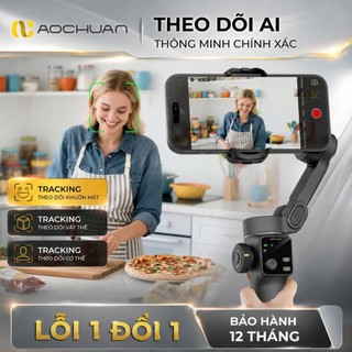 Gimbal smart V8 Ai, Gimble chống rung điện thoại bản nâng cấp tracking Ai 8.0, Gimbal chống rung