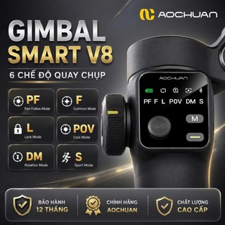 Gimbal smart V8 Ai, Gimble chống rung điện thoại bản nâng cấp tracking Ai 8.0, Gimbal chống rung