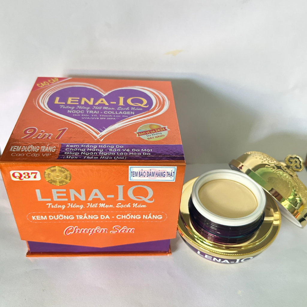 Kem Dưỡng Da Collagen Lena IQ Q37 50g - Dưỡng Trắng, Giảm Thâm Mụn, Ngừa Lão Hóa