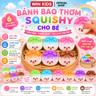 🥟 BÁNH BAO SQUISHY SIÊU MỀM – BÓP CỰC ĐÃ TAY, GIẢM STRESS HIỆU QUẢ 🥟