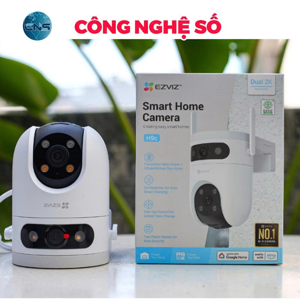 Camera 2 Mắt Ngoài Trời | Ezviz H9C 5MP x 2 | Có Màu Ban Đêm | AI thông minh & Đàm thoại | Chính Hãng BH 2 Năm | BigBuy360 - bigbuy360.vn
