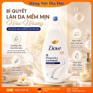 [Hàng nội địa Đức] Sữa tắm Dove 750ml hạnh nhân và hương hoa của Đức -DATE MỚI ĐỦ BILL