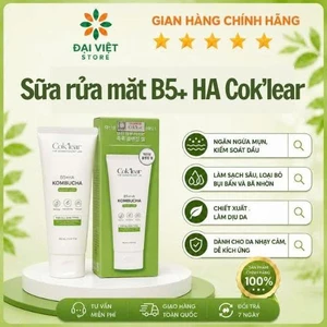 Sữa rửa mặt COK'LEAR B5 HA KOMBUCHA CLEANSING GEL 150ml