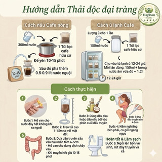 ( TẶNG THÌA ĐỊNH LƯỢNG) 500g Cà phê hữu cơ thải độc đại tràng, rang nhẹ