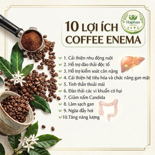 ( TẶNG THÌA ĐỊNH LƯỢNG) 500g Cà phê hữu cơ thải độc đại tràng, rang nhẹ