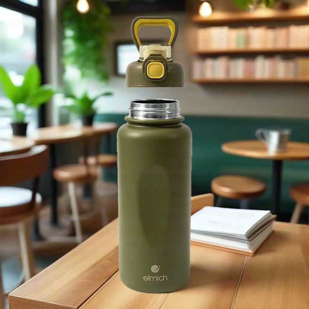 Bình Giữ Nhiệt Elmich EDA1051 Inox 304 Có Ống Hút, Quai Xách Giữ Nóng Lạnh Chính Hãng | BigBuy360 - bigbuy360.vn