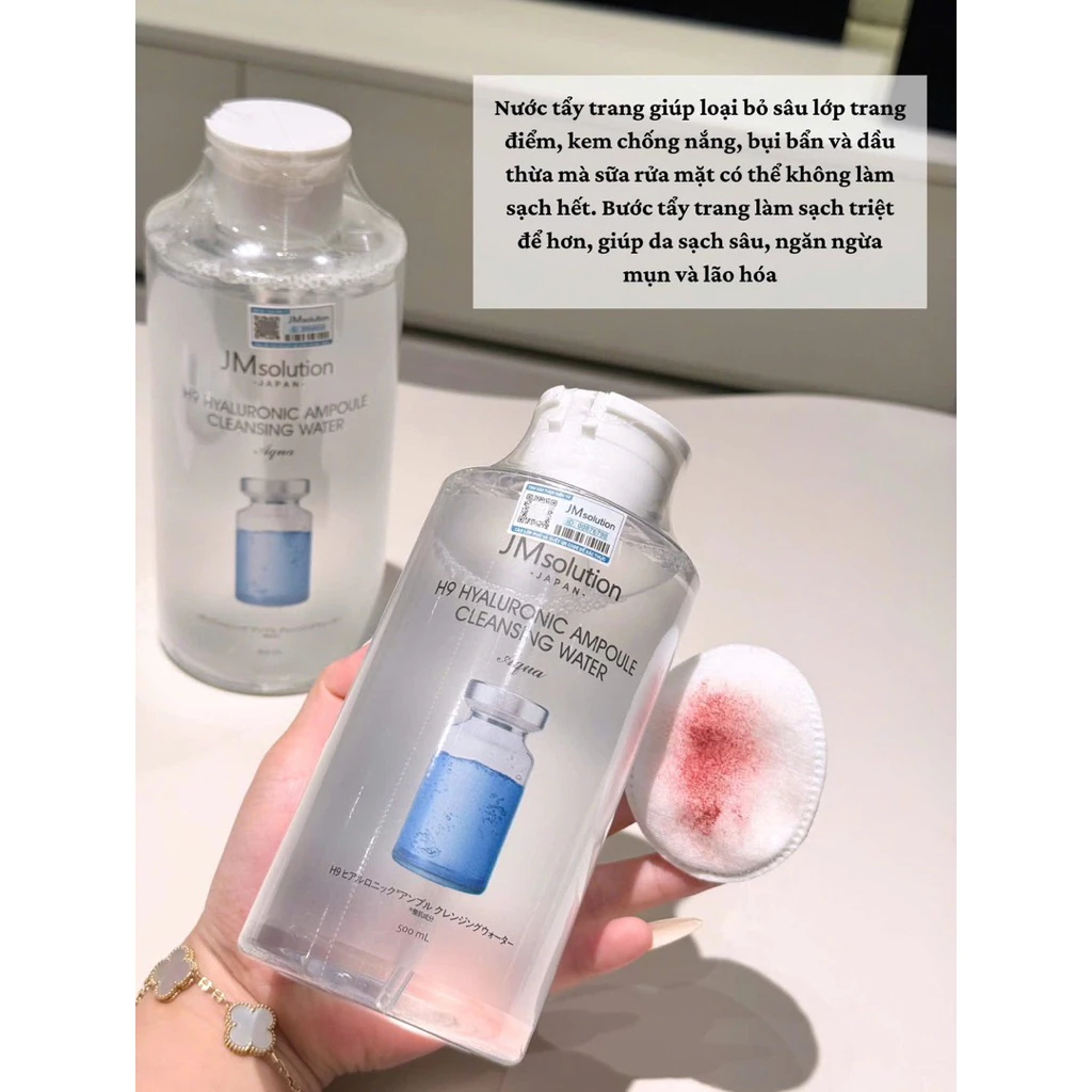Nước tẩy trang JM SOLUTION Cleansing Water Làm Sạch Sâu Cho Mọi Loại Da - Ever Queen